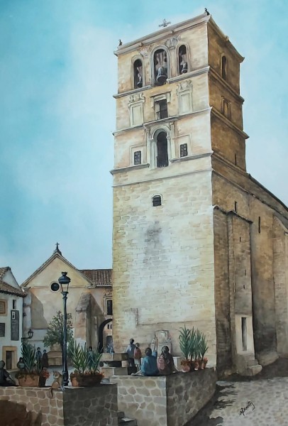Plaza de lis Presos and Iglesia de la Encarnacion, Alhama de Granada